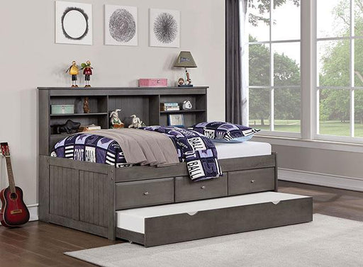 TIBALT Full DayBed w/ Trundle, Dark Gray Daybed FOA East