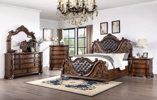 ESPARANZA Queen Bed, Brown Cherry Bed FOA East