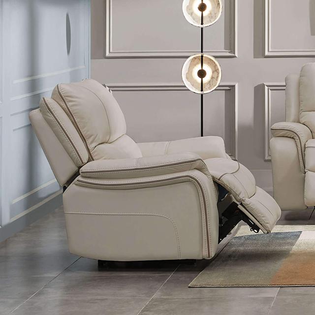 HENRICUS Glider Recliner, Beige Recliner FOA East