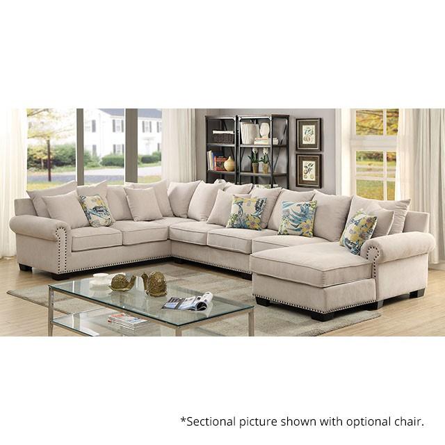 SKYLER Beige Sectional Sectional FOA East