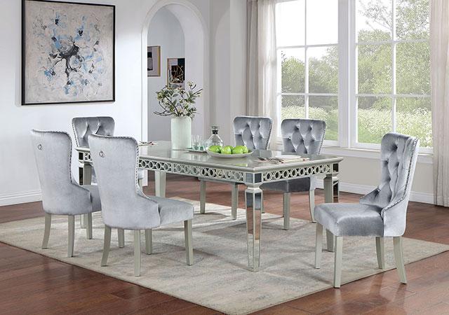 ADALIA Dining Table, Silver Dining Table FOA East