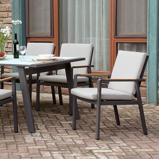 ALYCIA Patio Table Outdoor Dining Table FOA East