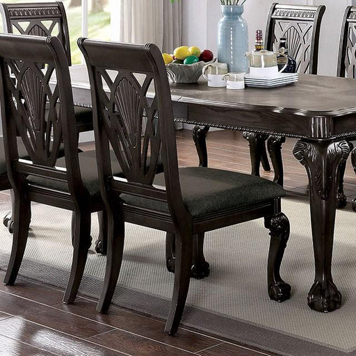 Petersburg Dark Gray Side Chair (2/CTN) Dining Chair FOA East