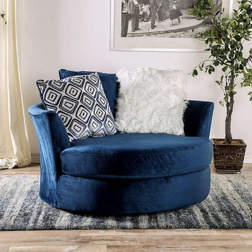 WALDPORT Swivel Chair, Navy Swivel Chair FOA East