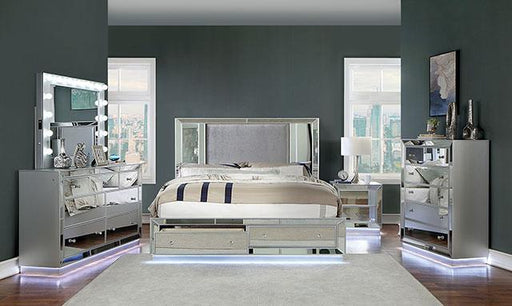 BELLADONNA Queen Bed, Silver Bed FOA East