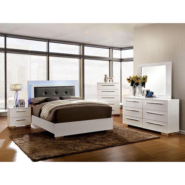 CLEMENTINE Glossy White Dresser Dresser FOA East