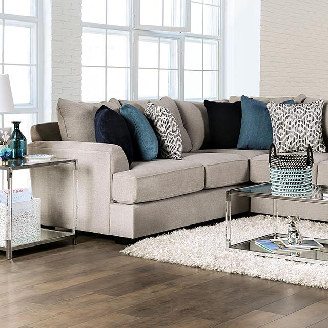 GUNNERSBURY Sectional, Gray Sectional FOA East