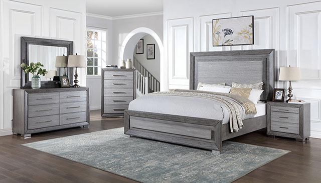 RAIDEN E.King Bed, Gray Bed FOA East