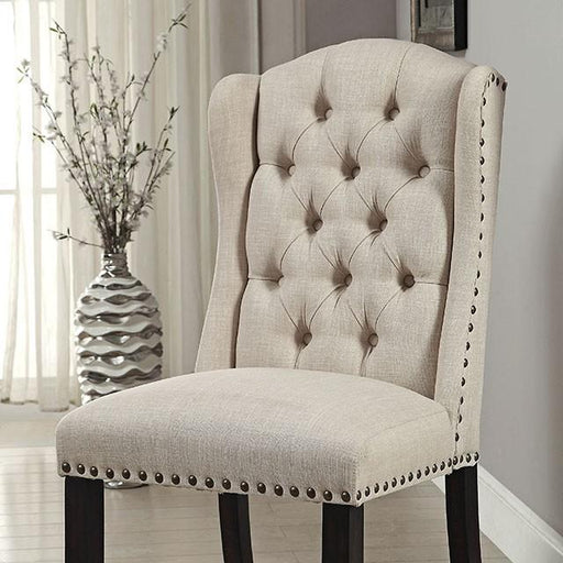 Wingback Chair, Beige (2/CTN) Dining Chair FOA East