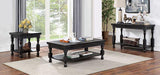 CALANDRA End Table, Antique Black End Table FOA East