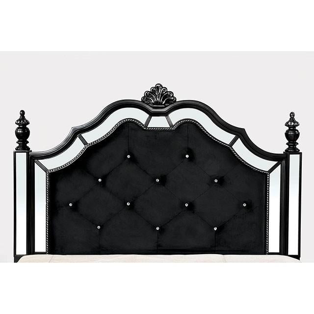 Azha Black Cal.King Bed Bed FOA East