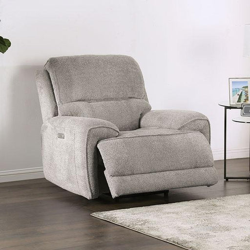 MORCOTE Power Recliner, Light Gray Recliner FOA East