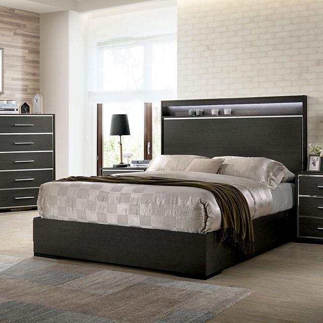 Camryn Warm Gray E.King Bed Bed FOA East