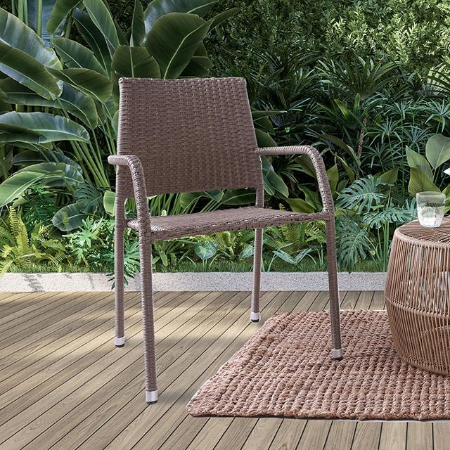 Elani Stacking Chair (40/STACK) Outdoor Seating FOA East