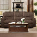 HENRICUS Sofa, Dark Brown Sofa FOA East