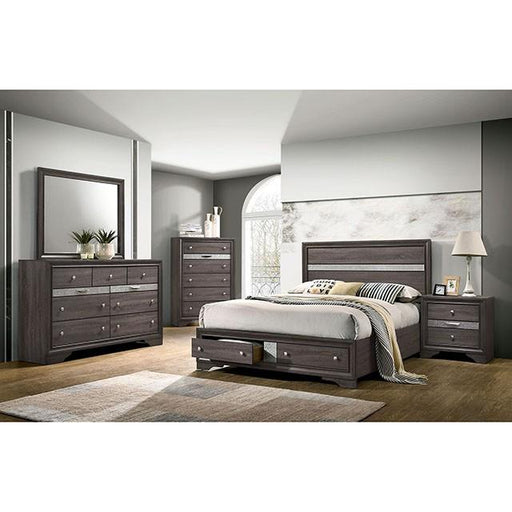 Chrissy Gray Queen Bed Bed FOA East