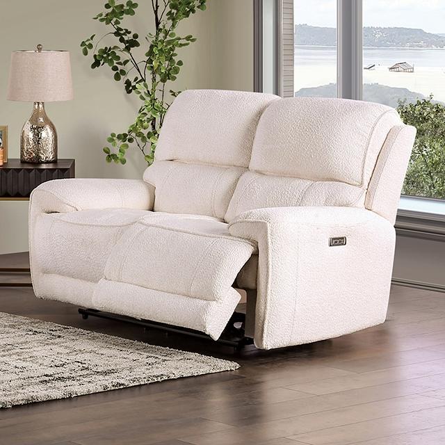 MORCOTE Power Loveseat, Beige Loveseat FOA East