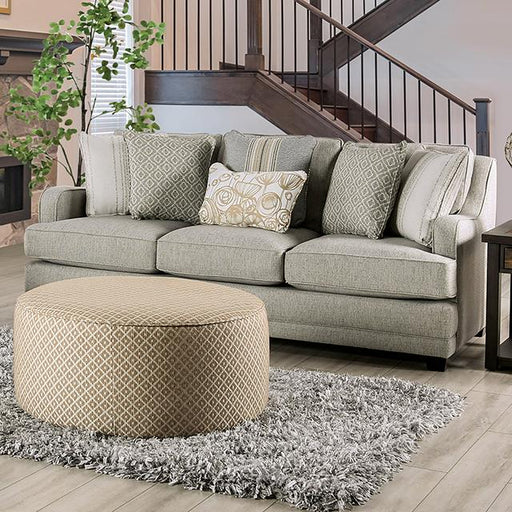 STEPHNEY Sofa, Gray/Gold Sofa FOA East