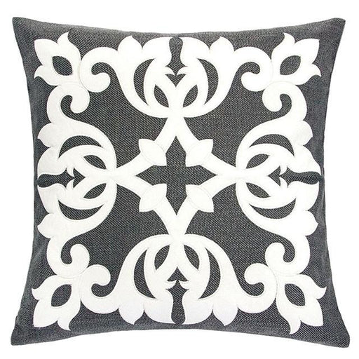 Trudy Gray 20" X 20" Pillow, Gray Pillow FOA East