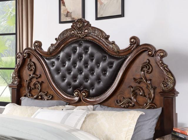 ESPARANZA Queen Bed, Brown Cherry Bed FOA East