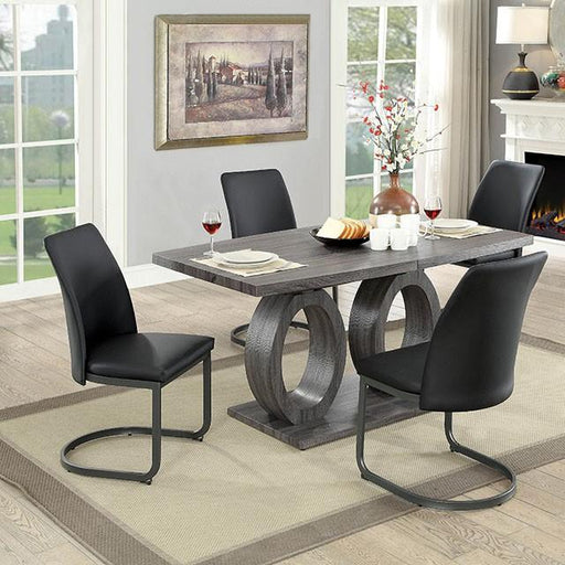 Saskia Gray Dining Table Dining Table FOA East