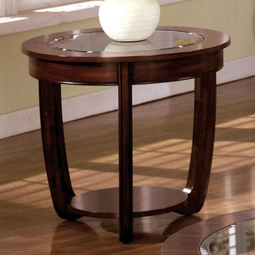 Crystal Falls Dark Cherry End Table End Table FOA East