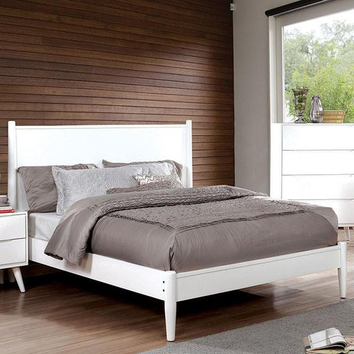 LENNART II White Queen Bed Bed FOA East