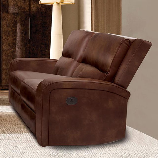 SOTERIOS Power Loveseat, Medium Brown Loveseat FOA East