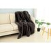 Caparica Charcoal Throw, Silver Throw FOA East