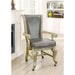 MELINA Gray Arm Chair Dining Chair FOA East