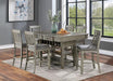 ANAYA Counter Ht. Chair (2/CTN), Gray/Lt. Gray Barstool FOA East