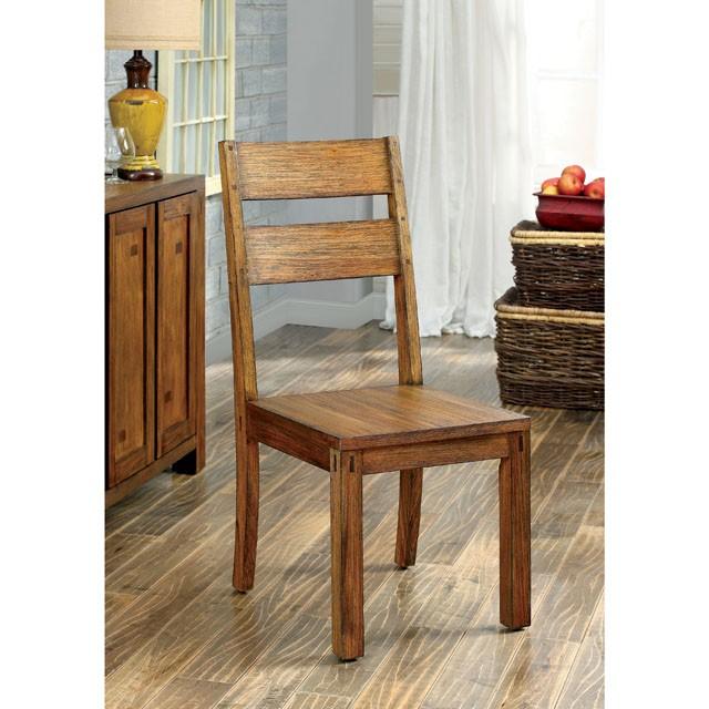 FRONTIER Dark Oak Side Chair (2/CTN) Dining Chair FOA East