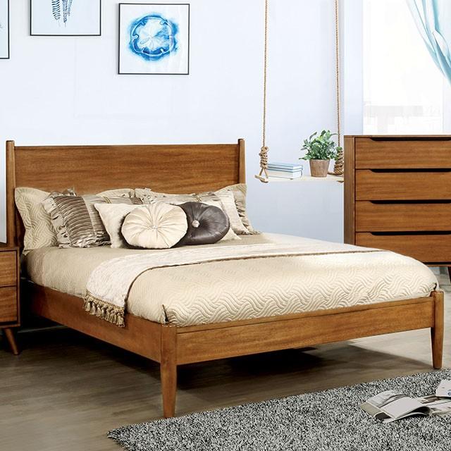 Lennart Oak E.King Bed Bed FOA East