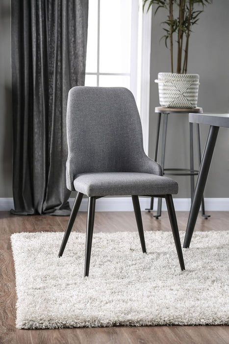 Vilhelm I Gray Side Chair (2/CTN) Dining Chair FOA East