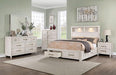 KARLA E.King Bed, White Bed FOA East