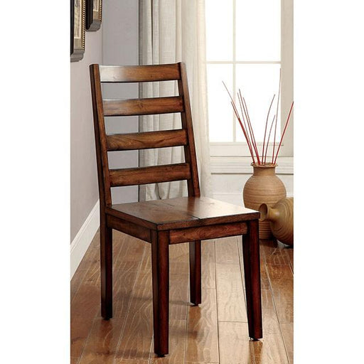 MADDISON Tobacco Oak Side Chair (2/CTN) Dining Chair FOA East