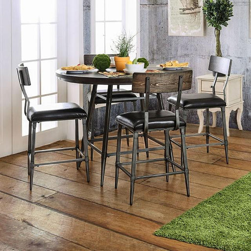 Mullane Weathered Gray Counter Ht. Table Dining Table FOA East