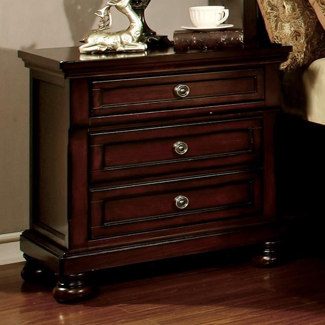 NORTHVILLE Dark Cherry Night Stand Nightstand FOA East