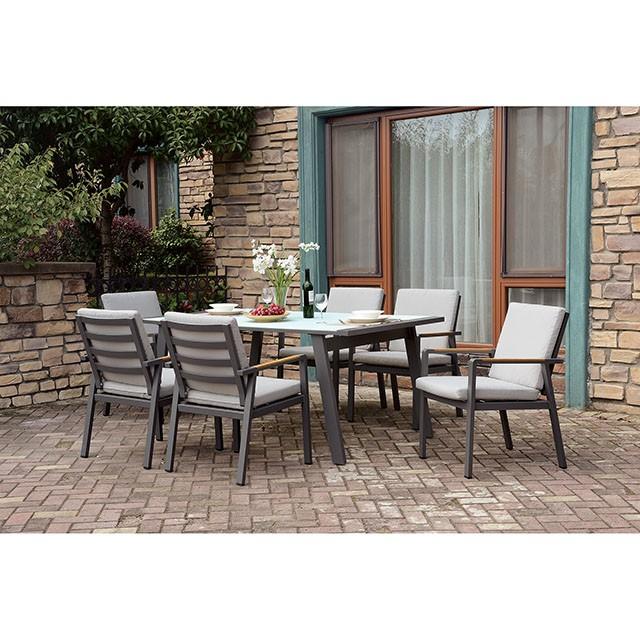 ALYCIA Patio Table Outdoor Dining Table FOA East