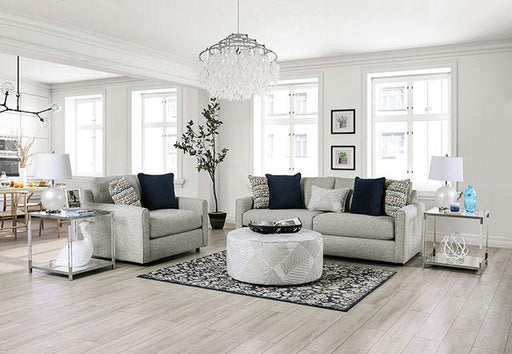 CHANCERY Sofa, Gray/Navy Sofa FOA East