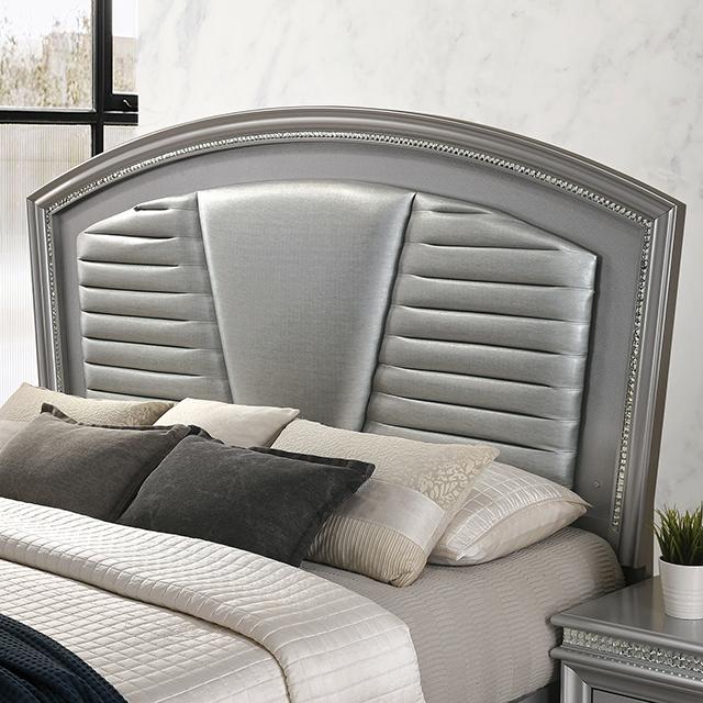 MADDIE Queen Bed, Silver Bed FOA East