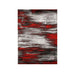 Sivas Gray/Red 5' X 8' Area Rug Rug FOA East