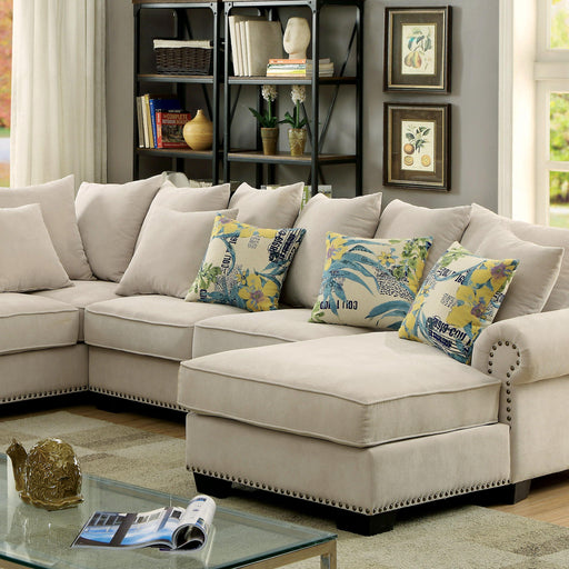 SKYLER Beige Sectional Sectional FOA East