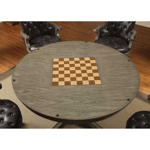 YELENA Gray Game Table Game Table FOA East