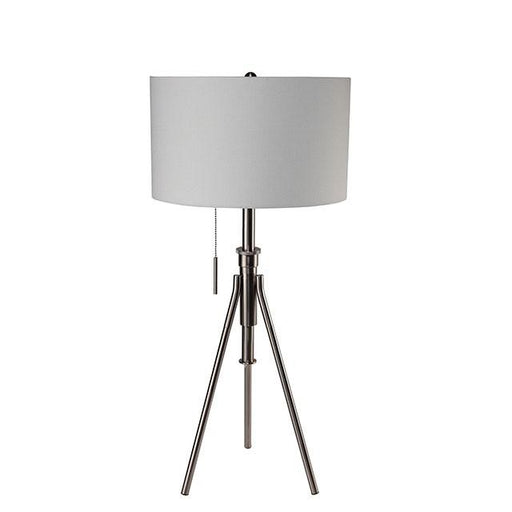 Zaya Brushed Steel Table Lamp Table Lamp FOA East