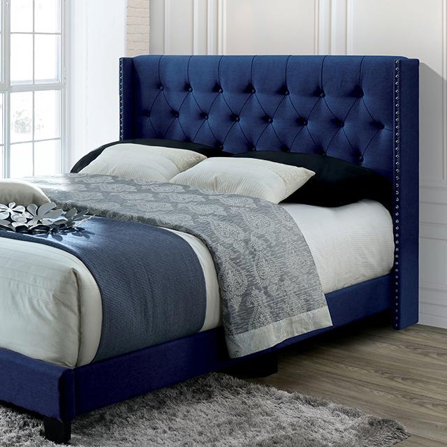 JENELLE Twin Bed, Navy Bed FOA East