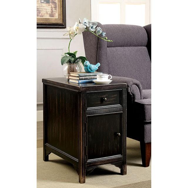 MEADOW Antique Black Side Table End Table FOA East