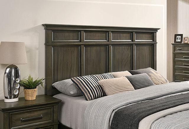 HOUSTON Queen Bed, Gray Bed FOA East