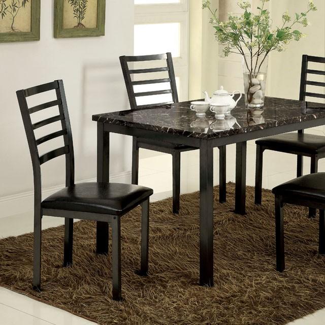 COLMAN Black 48" Dining Table Dining Table FOA East