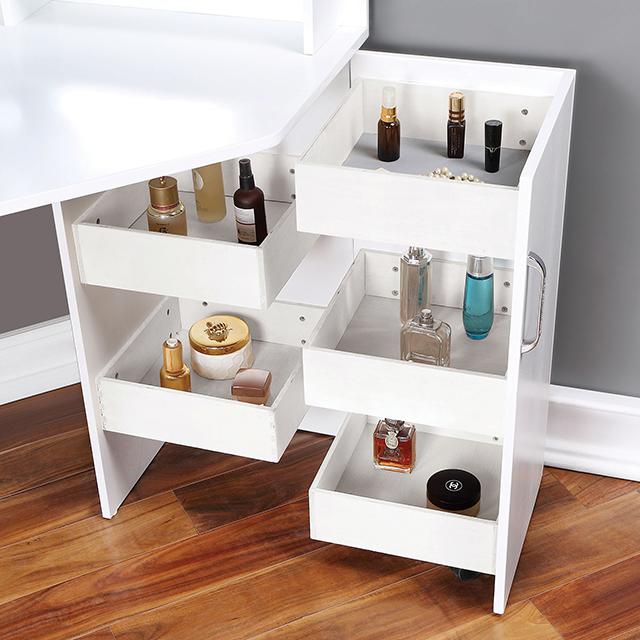 LORYBELLE Vanity Set, White Vanity Set FOA East